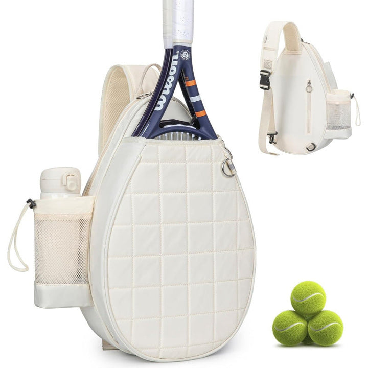 Unisex sporty tennis backpack for rackets, durable, water-repellent. Ideal for all athletic gear.