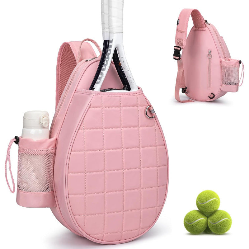 Tennis racket backpack with multiple compartments, mesh pockets, and secure storage for all athletic gear.