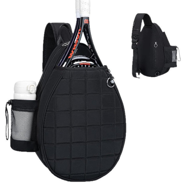 Comfortable unisex sporty tennis backpack, ergonomic design with adjustable straps for rackets & gym essentials.