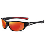 Red mirrored polarized lenses