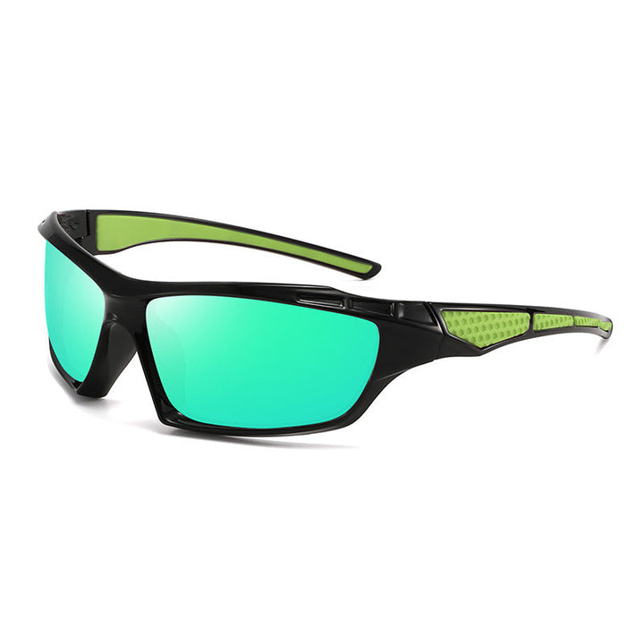 Wraparound polarized sunglasses, UV protected, perfect for cycling, running & fishing.