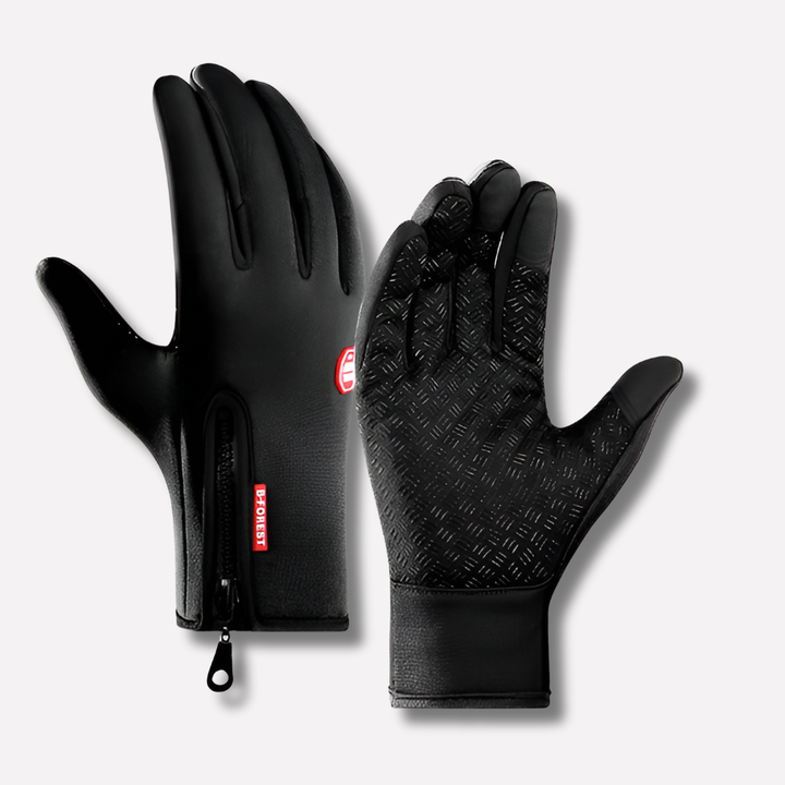 Unisex thermal winter gloves for cycling and skiing, keeping hands warm.