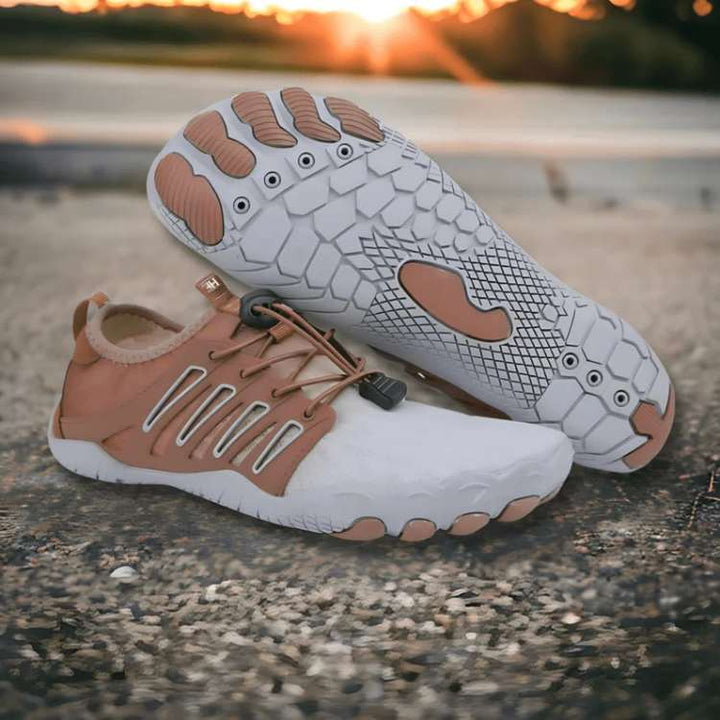 Unisex TrailFlex barefoot trail shoes with flexible soles for natural movement and outdoor training.