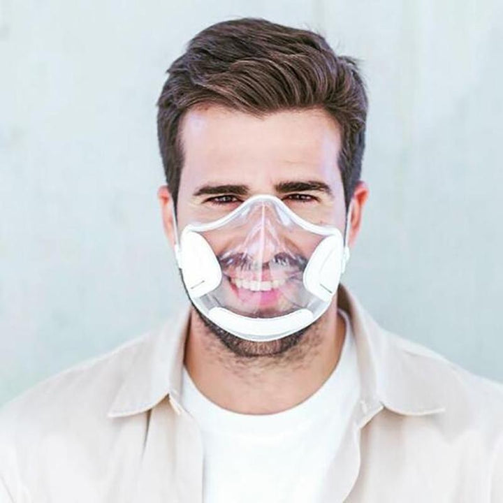 Reusable anti-fog face shield for comprehensive personal protection, clear and comfortable.