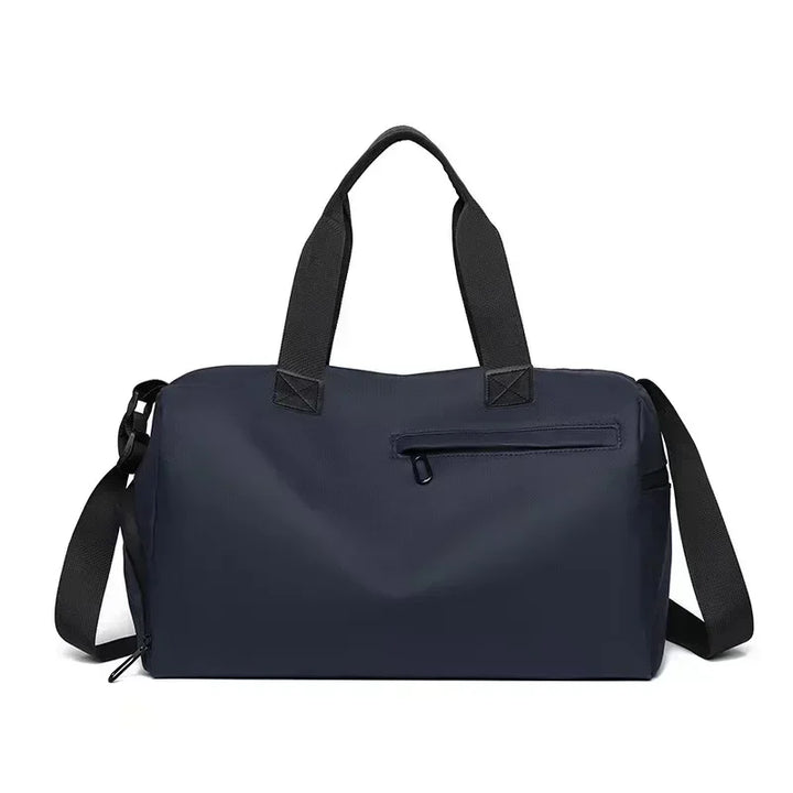 Premium unisex duffle bag for gym & travel. Features dedicated compartments for shoes, wet items & essentials.