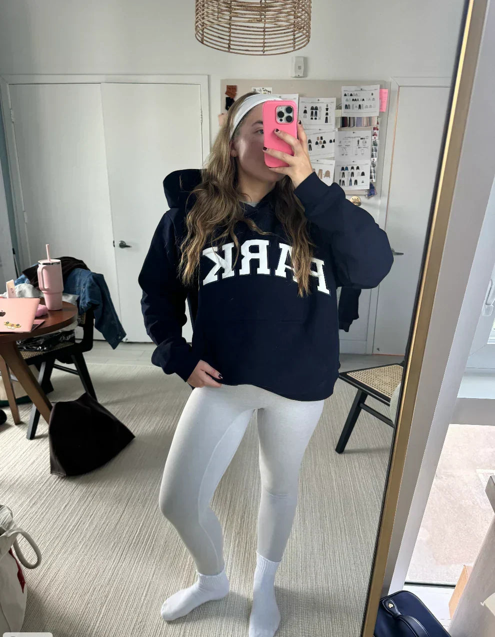 Street-ready varsity sweatshirt, unisex oversized fit & bold chenille lettering.