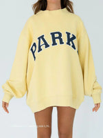 Pastel Yellow with Navy Letters