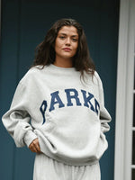 Grey with Navy Letters
