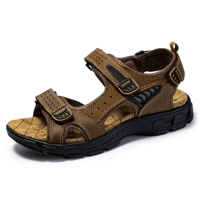 Versatile unisex sandals with adjustable velcro straps for a secure and comfortable fit.