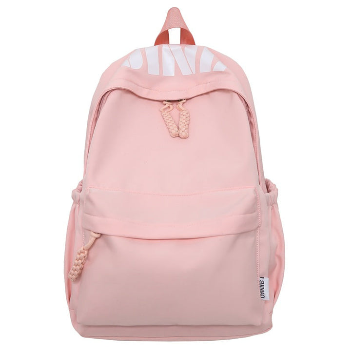Grey minimalist unisex backpack, durable and spacious for students and travelers. Ideal for everyday adventures.