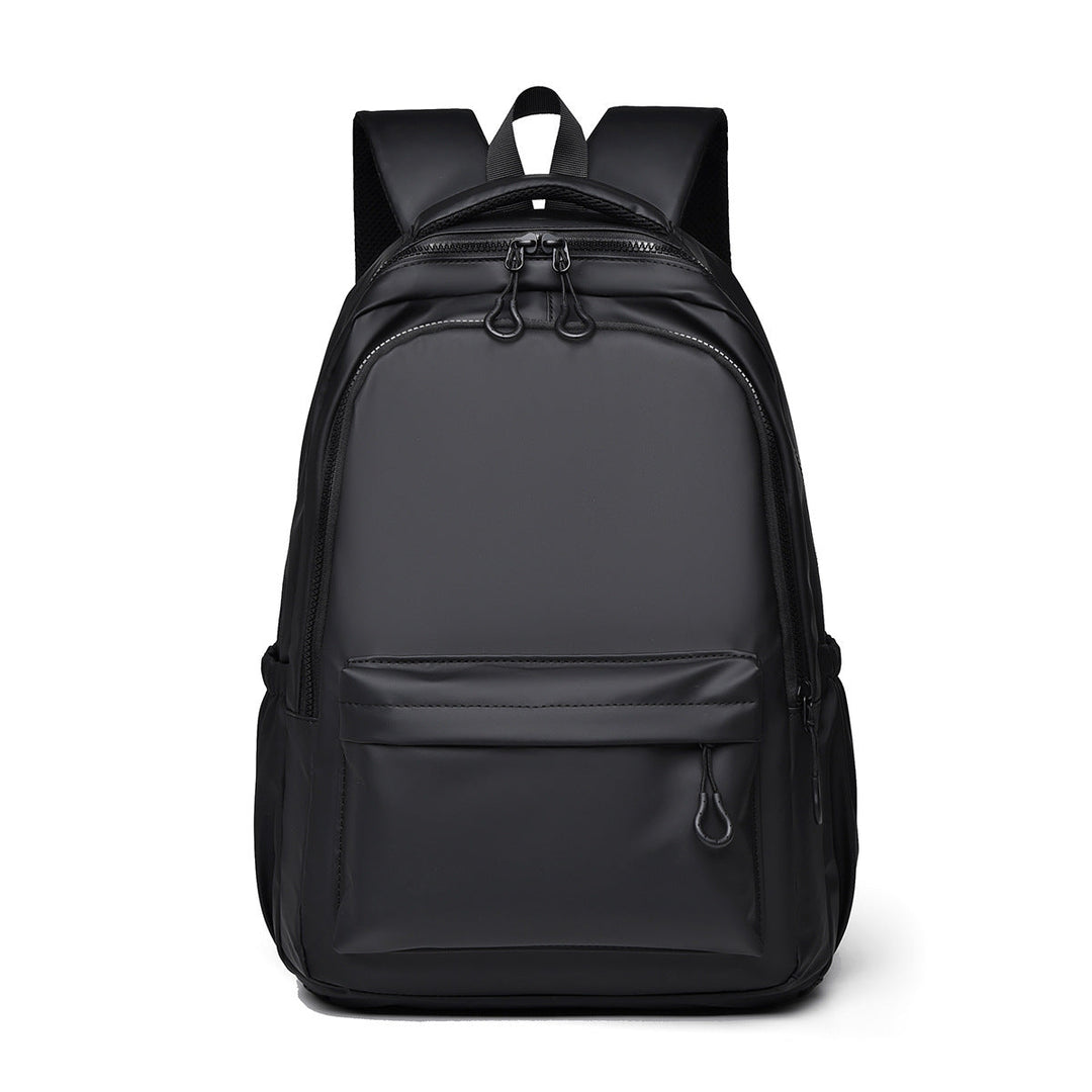 Unisex waterproof laptop backpack, ideal for daily commute & travel. Durable, sleek design with organized storage.