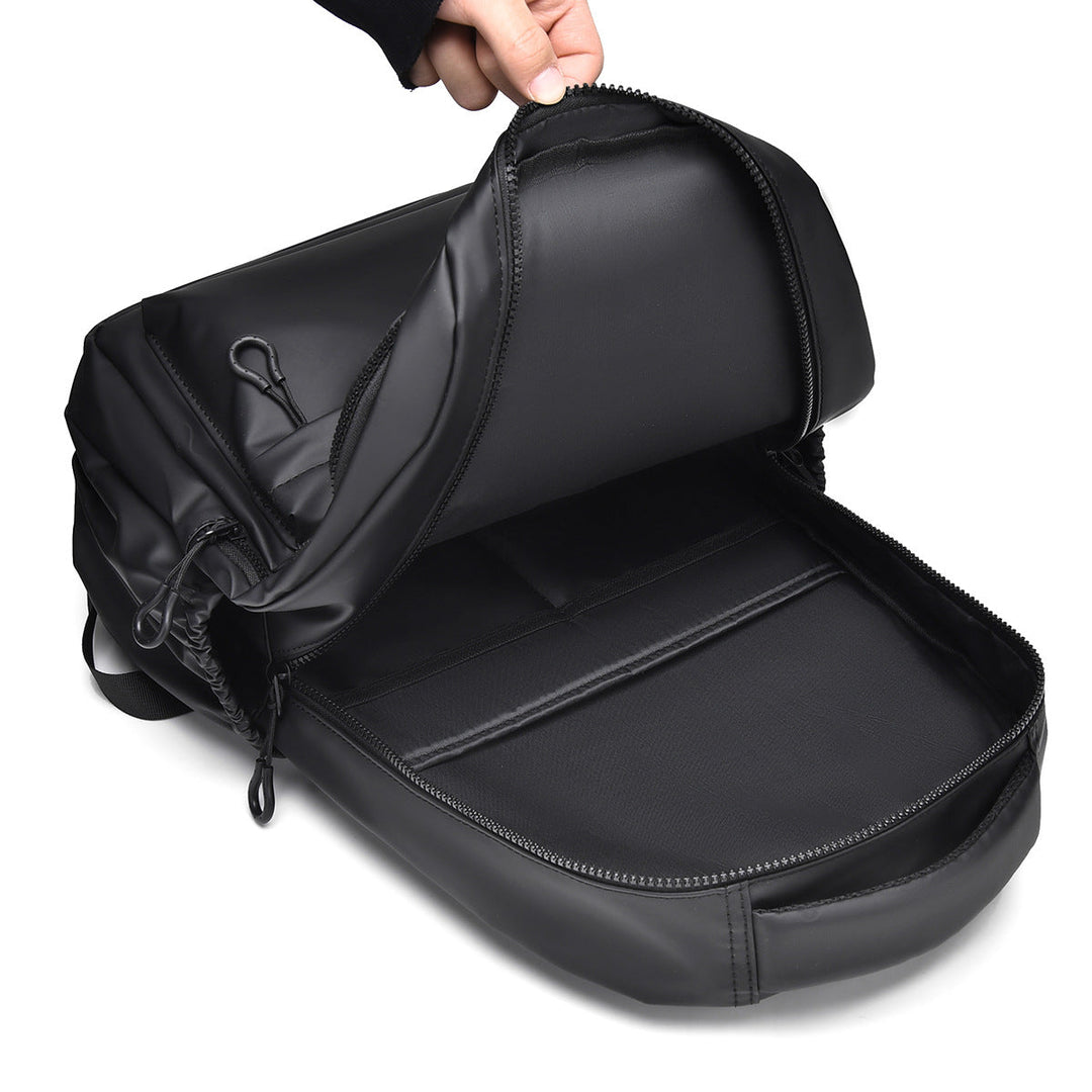Durable waterproof laptop backpack with multiple compartments for organized storage. Perfect for travel, work, school.