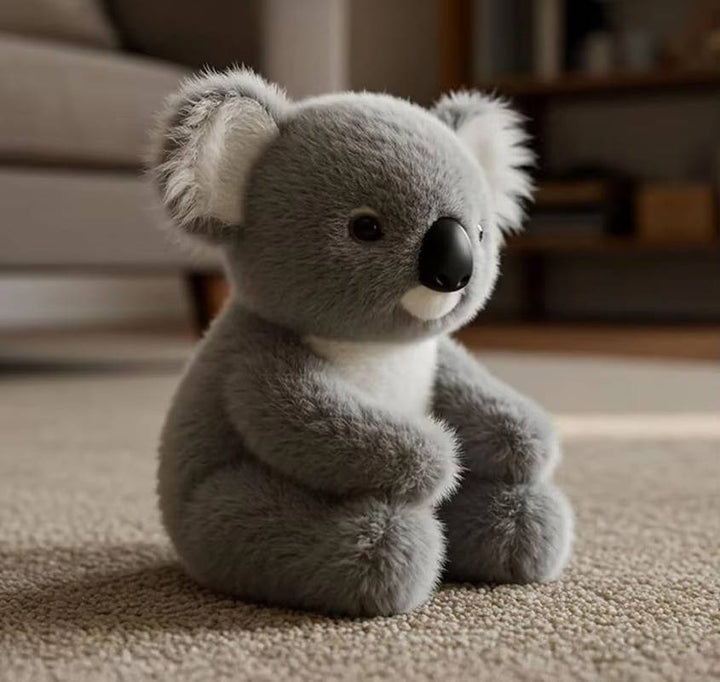 Weighted koala soft toy, perfect for cuddles. Provides calming comfort & stress relief with its plush design.