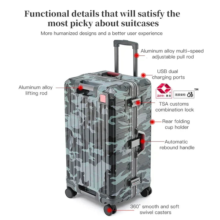 Durable hardshell travel bag luggage with wide grip handle & smooth spinner wheels. Secure & organized packing for any trip.