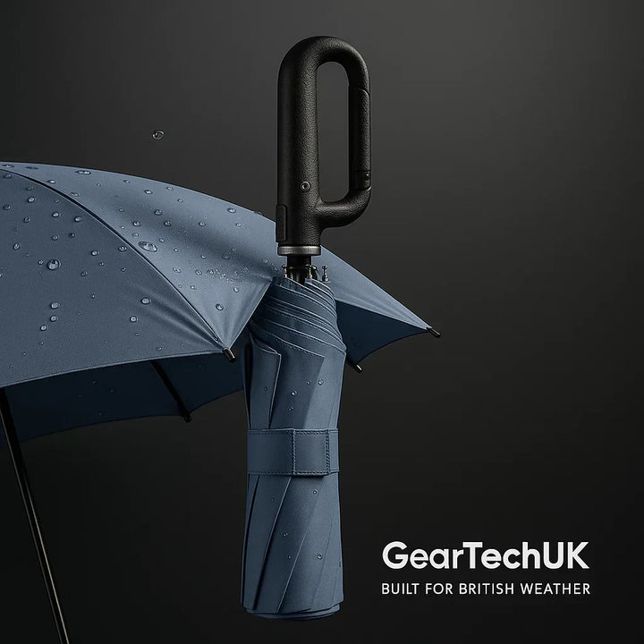 Superior weather protection: windproof automatic folding travel umbrella. Reliable compact rain gear.