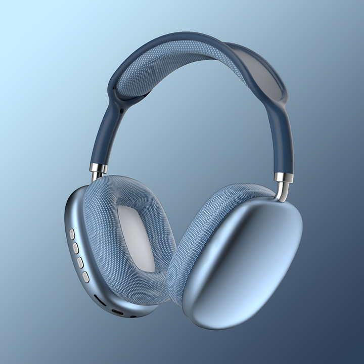 Unisex wireless over-ear headphones in black with 40-hour playtime, ideal for music lovers. Bluetooth audio.