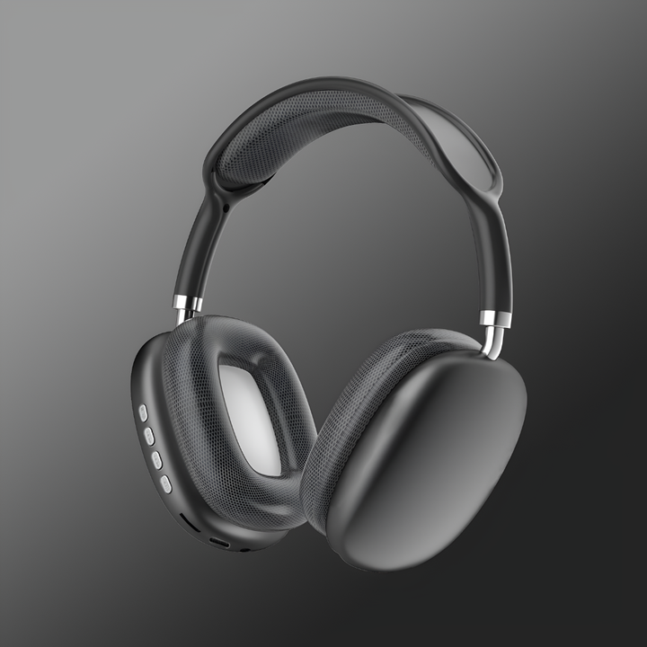 Ergonomic, comfortable over-ear Bluetooth headphones, sleek design for extended wear. Enjoy superior audio.