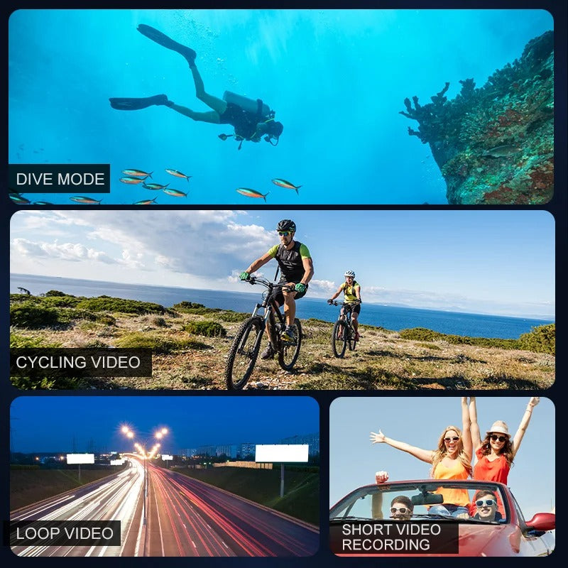 Premium 4K Ultra HD sport camera with WiFi, waterproof & wide-angle for professional adventure shots.