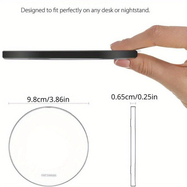 Charge your iPhone & Android devices quickly with this universal wireless charging pad.