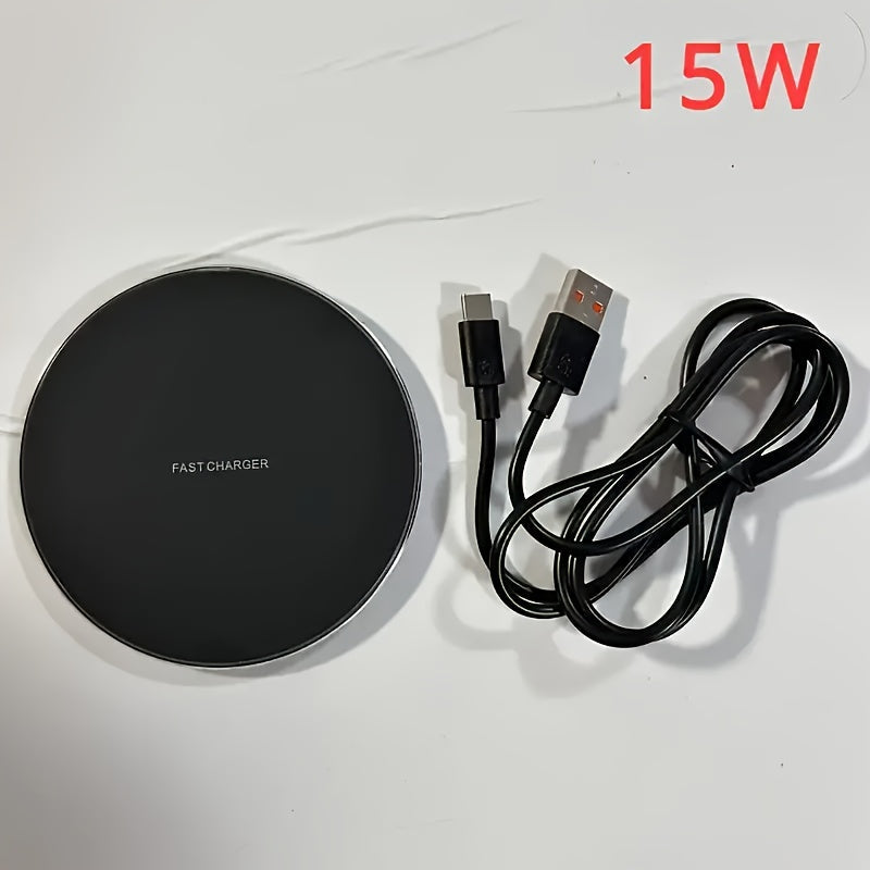 Efficient universal fast wireless charging pad for all modern smartphones. Essential tech.