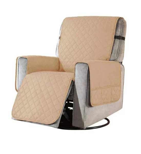 Keep your recliner new with this quilted, pet-friendly & spill-resistant chair cover. Easy care.