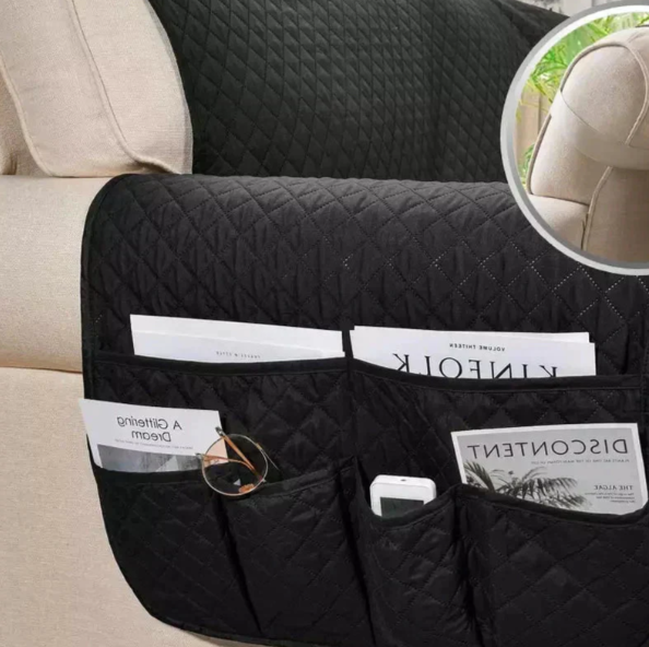 Protect your living room recliner with this universal fit, quilted chair cover. Easy clean & durable.