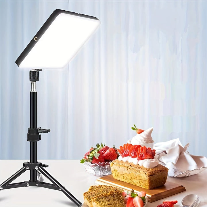 Universal photography light stand and lamp kit for studio video & professional photo shoots. Adjustable & durable lighting.