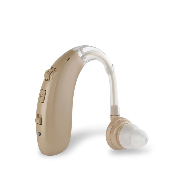 Universal rechargeable hearing aid for clear sound. Discreet design, comfortable fit for daily use.