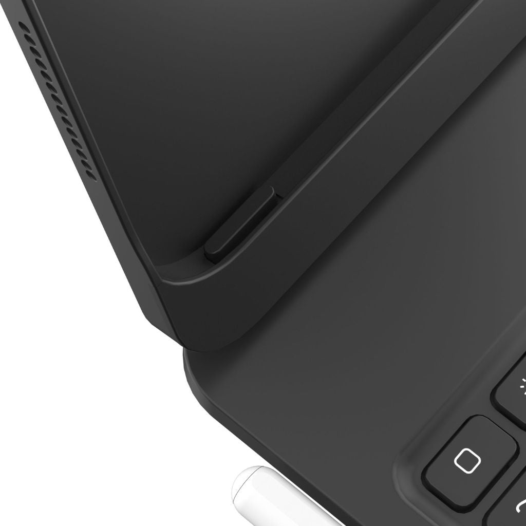 Universal tablet keyboard case with backlit keys, precision trackpad for ultimate productivity.