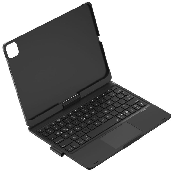 Slim-fit tablet accessory: Backlit keyboard case with trackpad & robust protection.