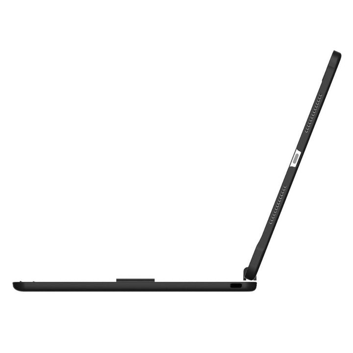 Versatile tablet keyboard case with customizable backlit keys & integrated trackpad.