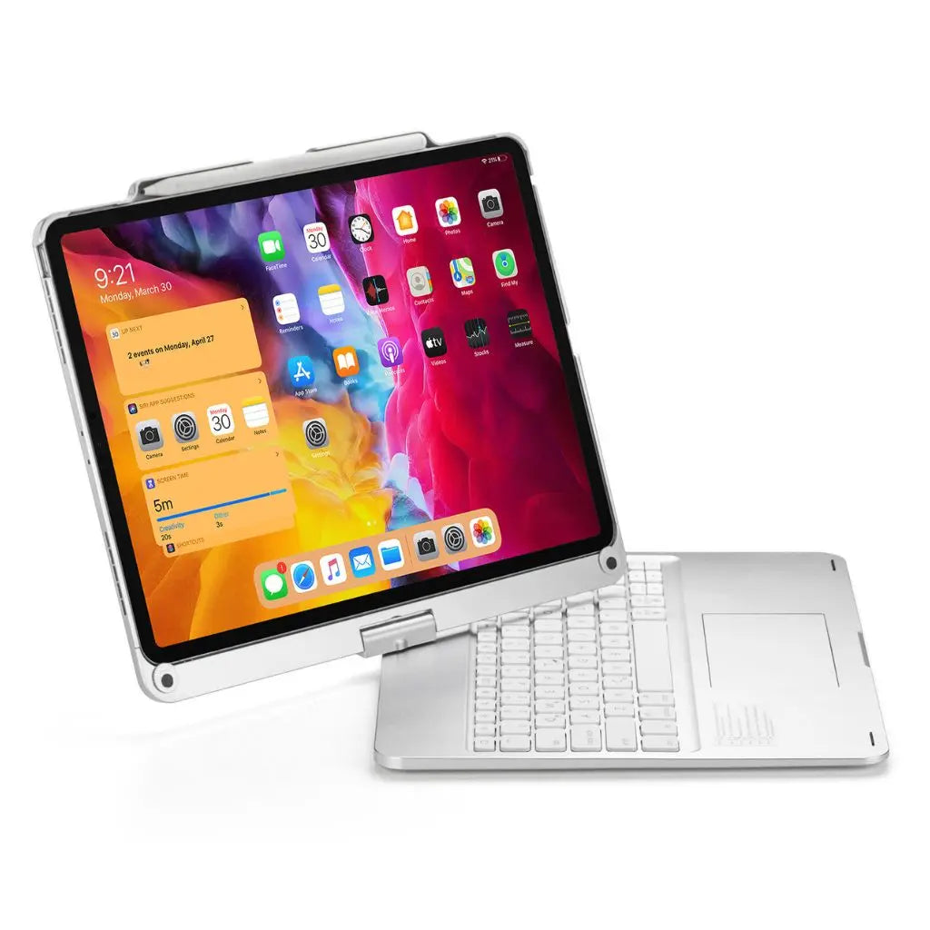 Universal tech gadget: Backlit keyboard case with trackpad for enhanced tablet use.