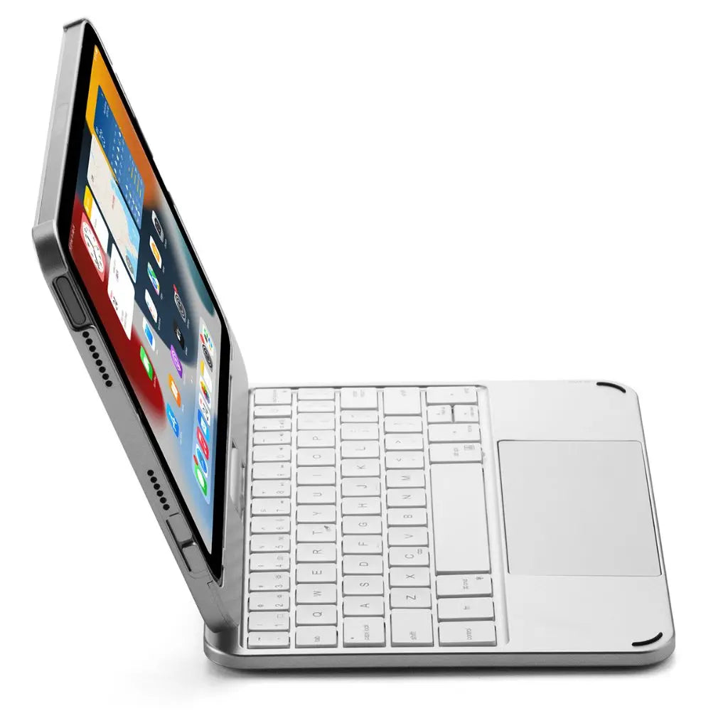 Universal tablet accessory: Backlit keyboard case with trackpad & robust protection.