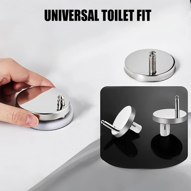 Quick-install universal toilet seat stabilizer kit for a firm, wobble-free bathroom toilet seat fix.