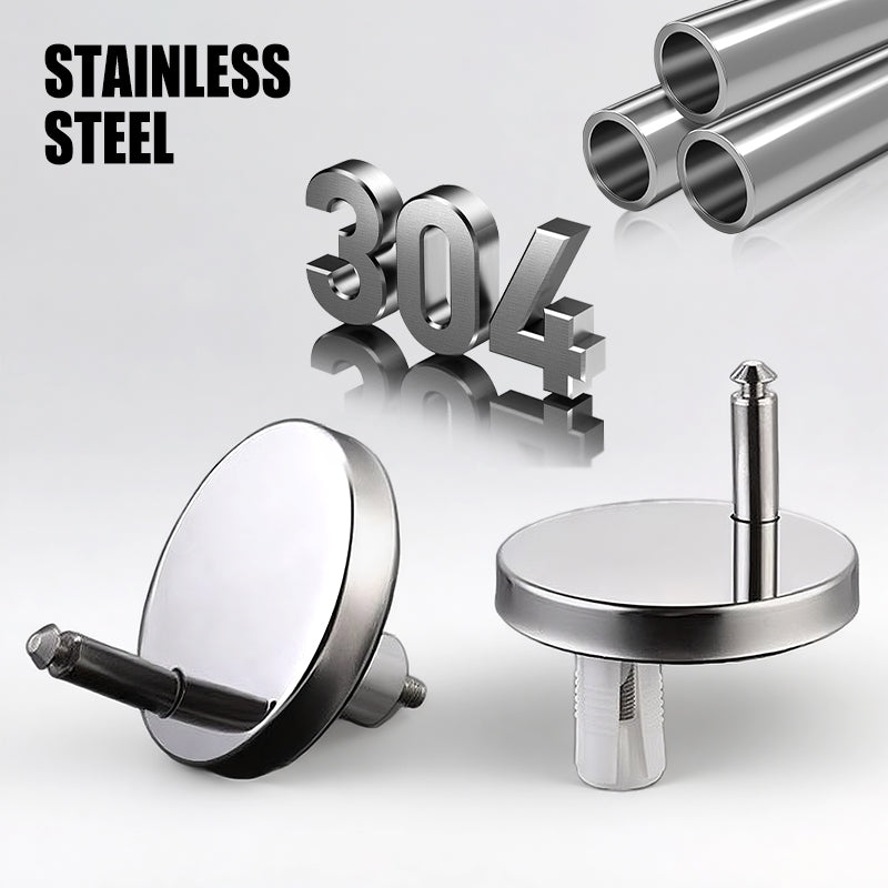 Easy install universal toilet seat stabilizer kit for a wobble-free bathroom experience. Durable hardware.