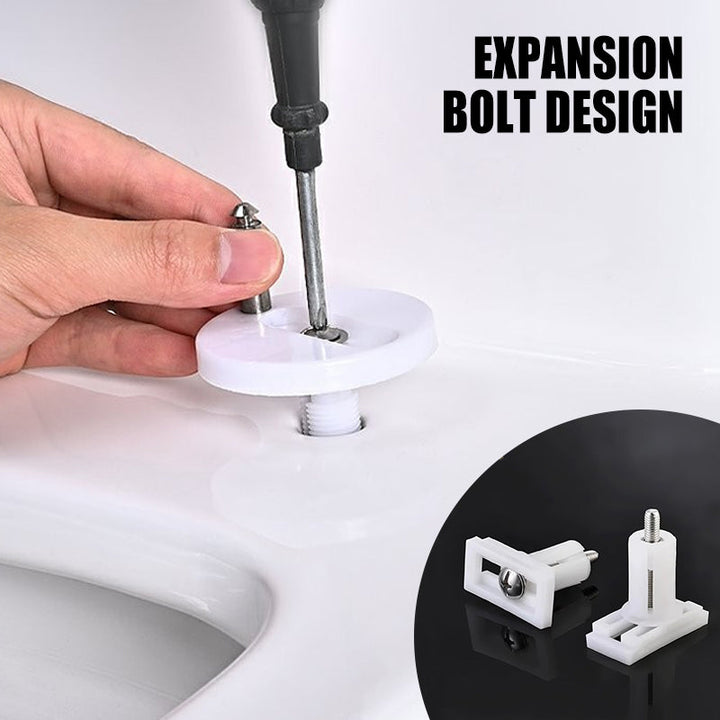 Eliminate wobbly toilet seats with this universal stabilizer kit. Enjoy a secure, comfortable bathroom.