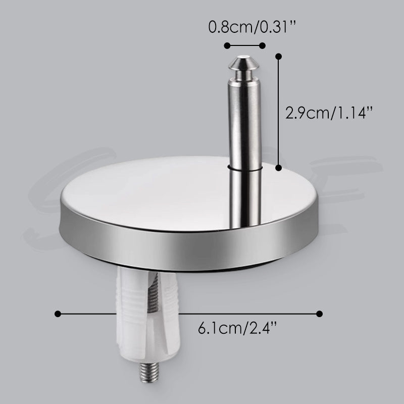 Upgrade your bathroom with this universal toilet seat stabilizer kit. Fix wobbly seats easily with durable hardware.
