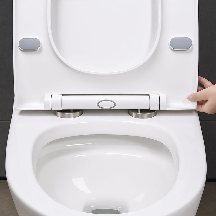 Robust universal toilet seat stabilizer kit. Stainless steel hardware ensures a secure, wobble-free toilet seat.