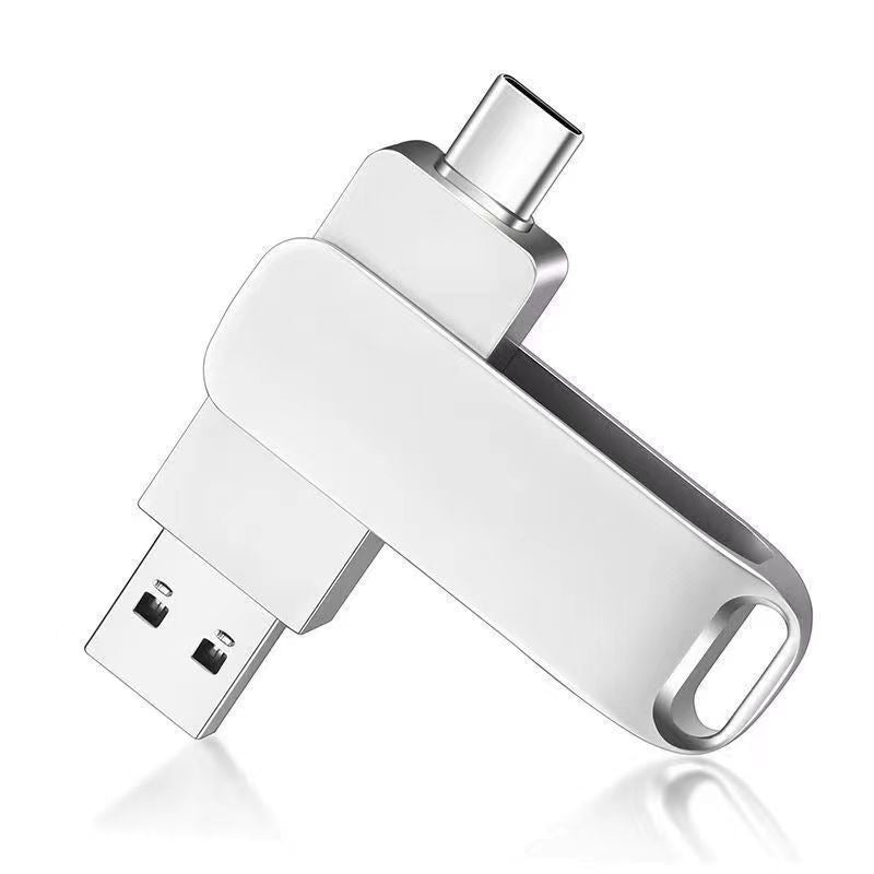 Universal USB 3.0 high-speed flash drive with dual USB-A & USB-C ports for fast data transfer & portable storage.