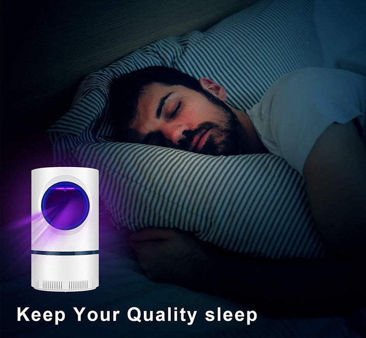 Sleek UV light mosquito trap, perfect for indoor pest control. Chemical-free fly trap & bug zapper.
