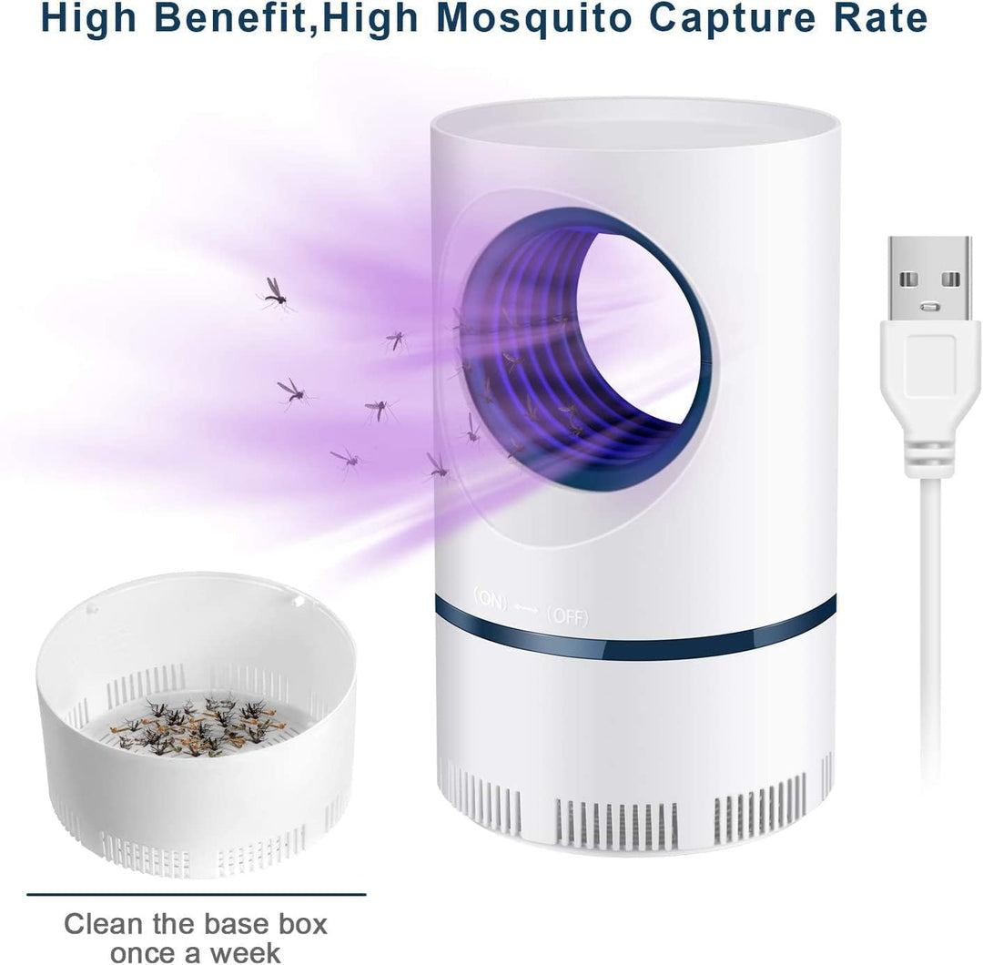 Durable outdoor UV light mosquito trap. Weather-resistant fly trap & chemical-free insect killer.