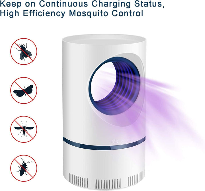 Chemical-free UV light mosquito trap for safe indoor/outdoor insect control. Powerful fly zapper & bug killer.