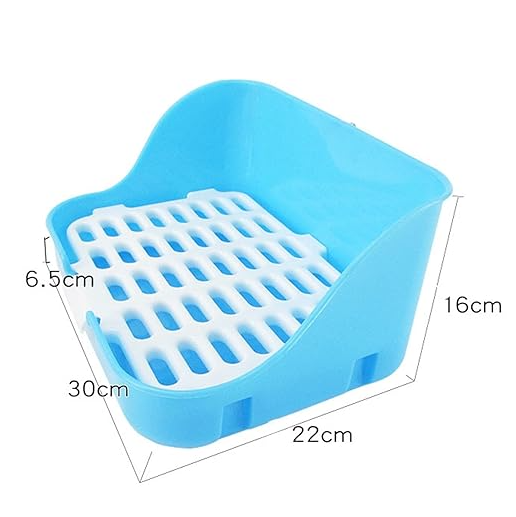 Hygienic plastic litter box for cats, featuring a ventilation grille and odor control for easy, fresh maintenance.