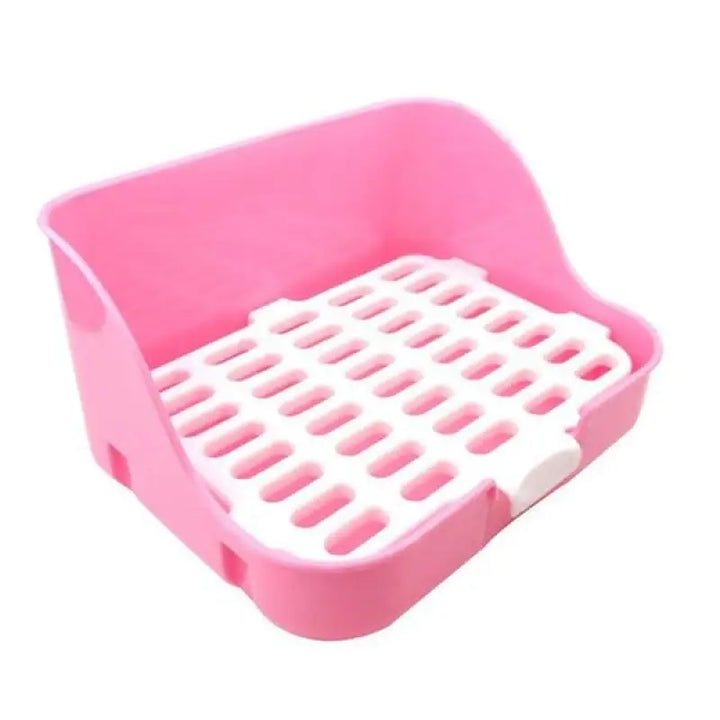 Fresh & clean: Ventilated cat litter tray for odor control. Easy-clean plastic design, essential for cat care.