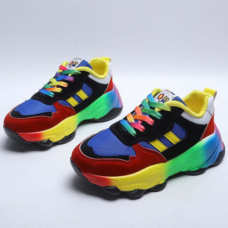 Women's vibrant chunky sneakers for everyday style, featuring a comfortable design and a bold platform.