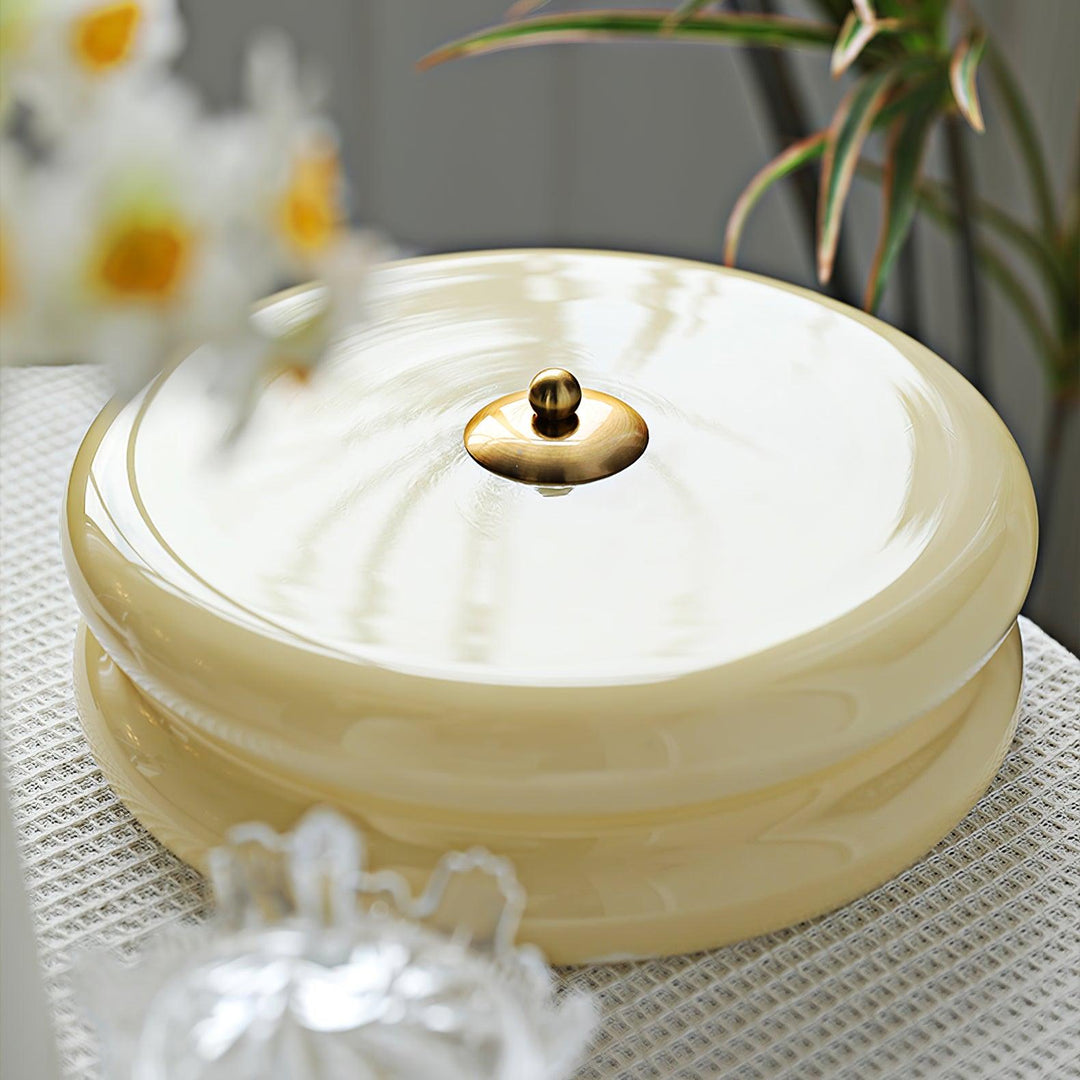 Elegant fluted glass ceiling light, Art Deco inspired for sophisticated home ambiance.