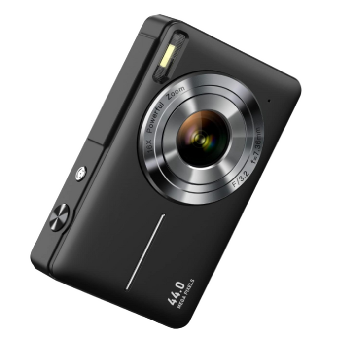 Vintage digital camera with retro style, perfect for 1080p video and portable photography.
