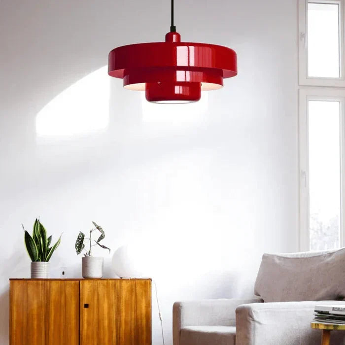 Classic vintage LED pendant light, a focal point for stylish interior design. Retro ceiling fixture.