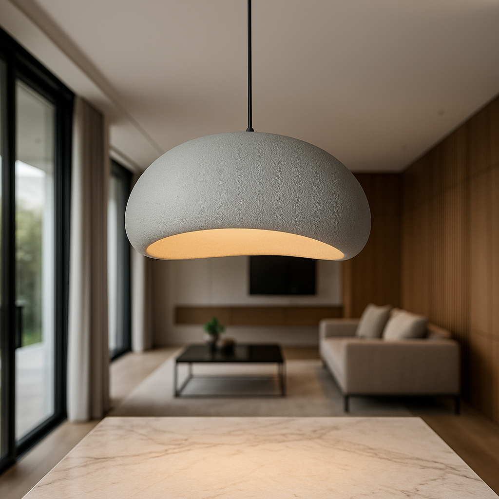 Elegant Wasabi dome pendant light, providing ambient illumination.