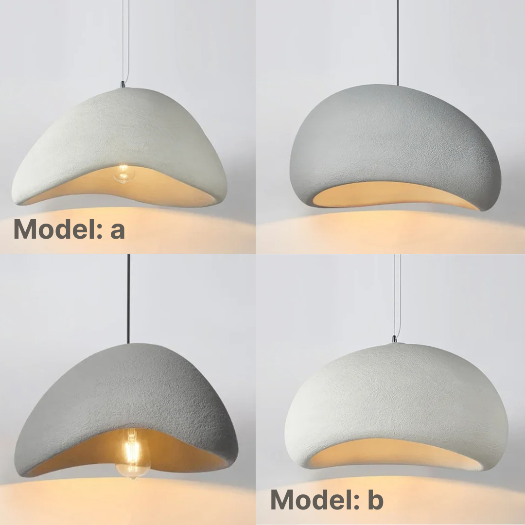 Sculpted dome pendant light from Wasabi collection, enhancing living room ambiance.